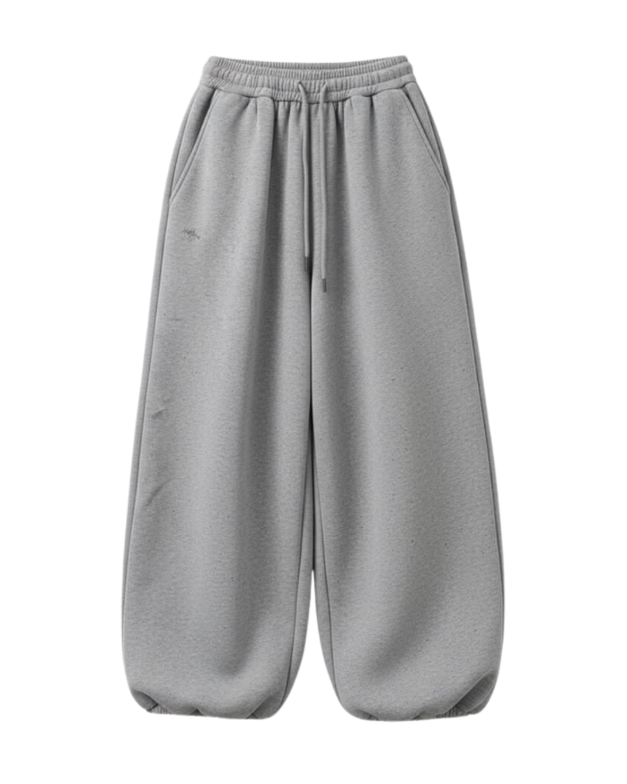 Wide-leg sweatpant